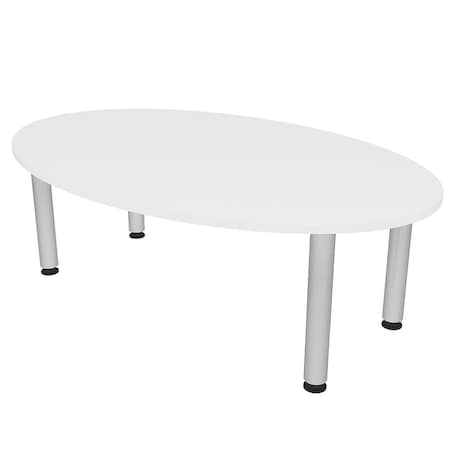 Skutchi Designs 33.5 in W, 69.5 in L, 29 in H, Engineered Wood Top, White HAR-OVL-34X70-PT-09